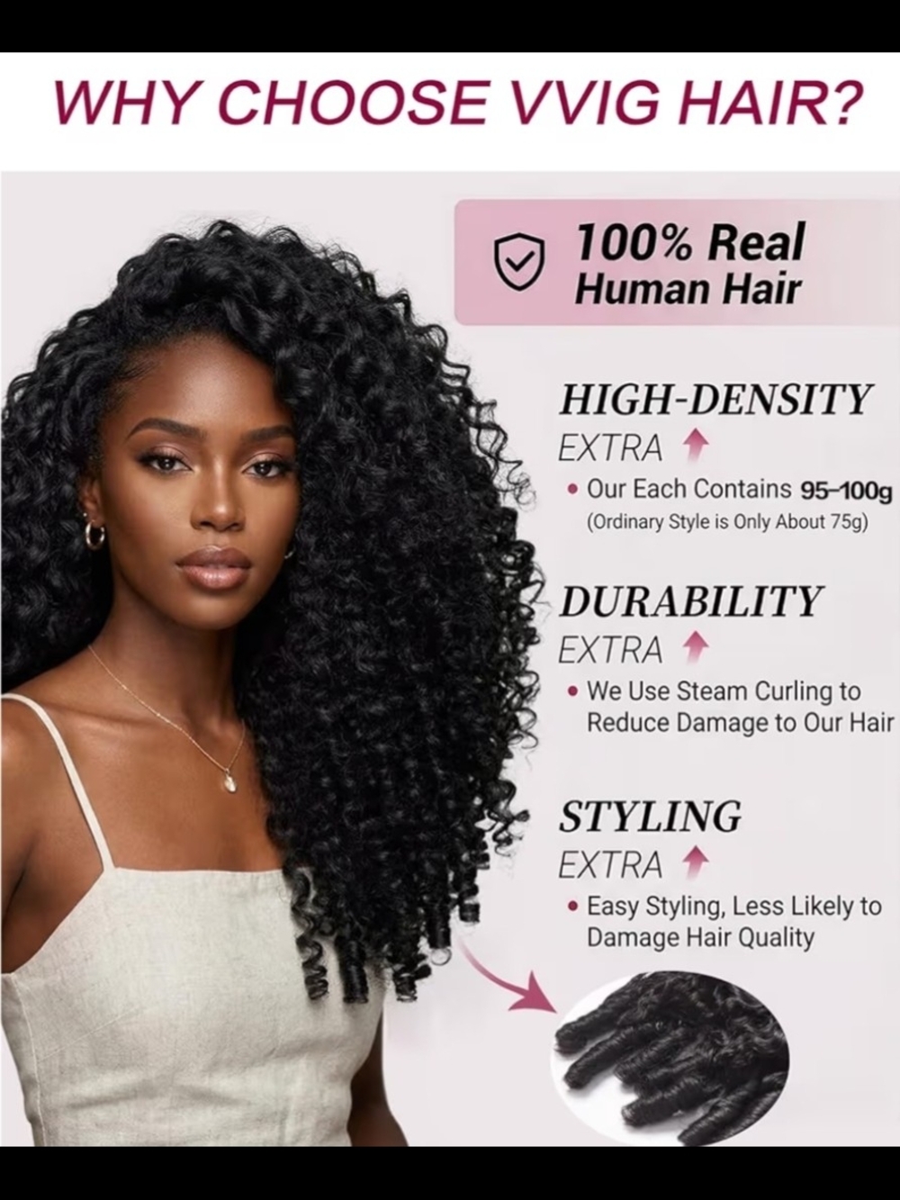 16A Burmese Curly Human Hair Bundles(4) - Picture 6 of 9